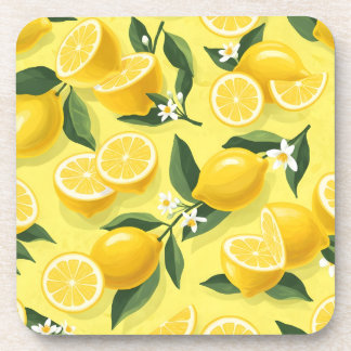 Dessous-de-verre Design Motif citron sans couture