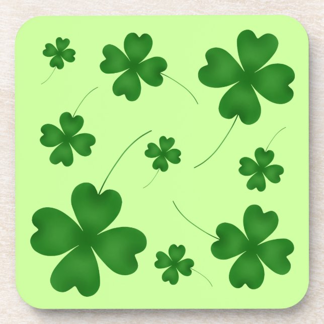 Dessous-de-verre Design shamrock simple (Devant)