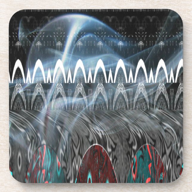 Dessous-de-verre Design Tribal Edgy moderne. (Devant)