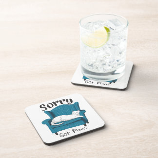 Dessous-de-verre Désolé, j'ai des plans. Cadeau drôle pour amateur 