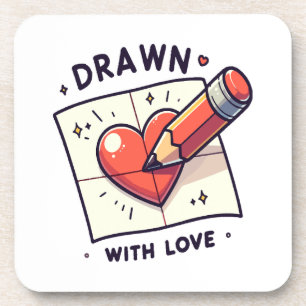 Dessous-de-verre Dessin avec amour