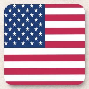 Dessous-de-verre Dessin de fierté du drapeau américain USA