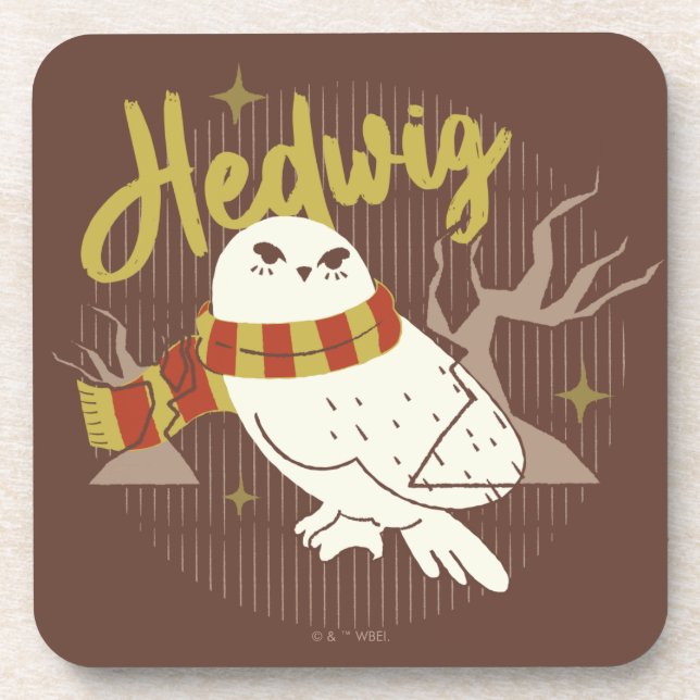 Dessous-de-verre Dessin de la forêt fantaisiste d'Hedwig (Devant)