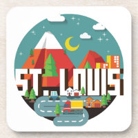 Dessin géométrique de St Louis, Missouri