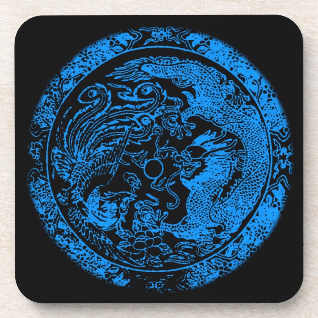 Dessous-de-verre Dessous de liège Dragon et Phénix (Devant)