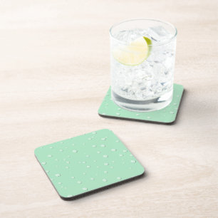 Dessous-de-verre Dessus de verre en plastique dur à motif de goutte