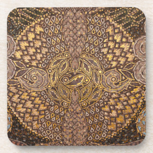 Dessous-de-verre Détail de la mosaïque jaune, Allemagne