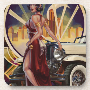 Dessous-de-verre Detroit, Michigan  Ville à moteur