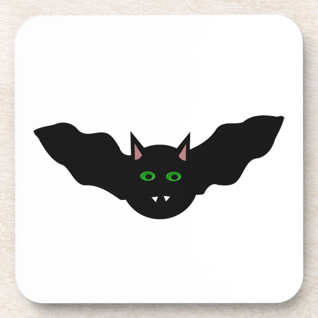 Dessous de verre d'Halloween de chauve-souris Vamp (Devant)