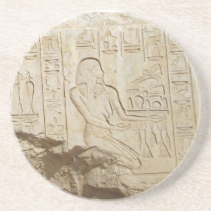 Dessous de verre d'hiéroglyphe de l'Egypte