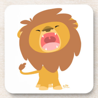Dessous de verre d'hurlement de lion de bande