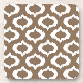 Dessous-de-verre Diamants Brown modernes d'Ikat à la mode