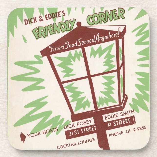 Dessous-de-verre Dick & Eddie's Drink Coasters (Devant)