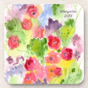 Dessous de verre d'Imaginaire Floral personnalisés