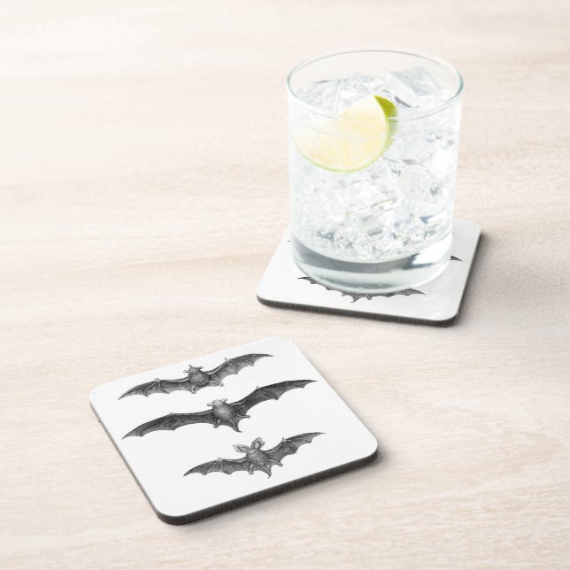 dessous de verre d'impression 3 chauves-souris Art (Côté Droit)