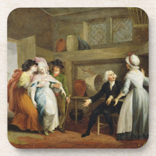 Dessous-de-verre "Dinant dans les prairies de fauche (étonnées pa