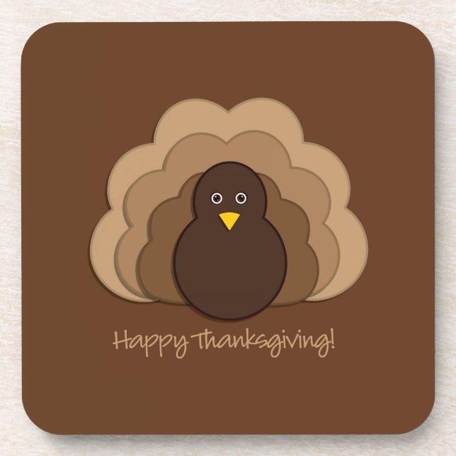 Dessous-de-verre Dinde de Thanksgiving (Devant)