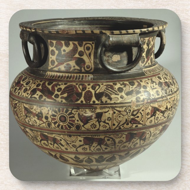 Dessous-de-verre Dinos Orientalizing grecs est, chèvre sauvage (Devant)