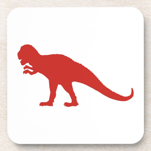 Dessous-de-verre Dinosaure rouge (Devant)