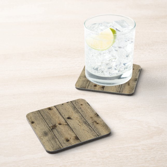 Dessous-de-verre Dirty Wood Cork Coaster (Côté Droit)