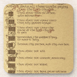 Dessous-de-verre dix commandements