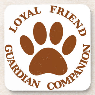 Dessous-de-verre Dog Paw Loyal Friend