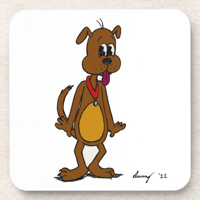 Dessous de verre Doggy Toon Cork (Devant)