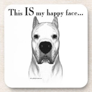 Dessous-de-verre Dogo Argentino Joyeux Visage