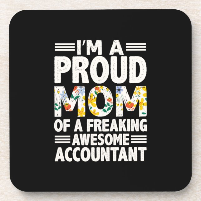 Dessous-de-verre Don comptable | Un Comptable Flambant (Devant)