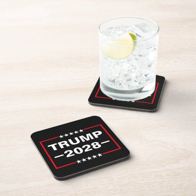 Dessous-de-verre Donald Trump Président 2028 (Côté Droit)