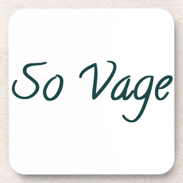 Dessous-de-verre donc vage (Devant)