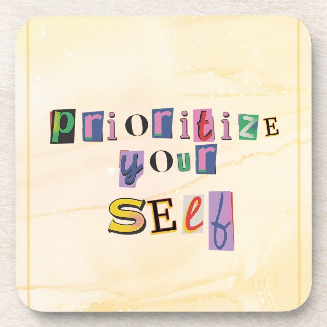 Dessous-de-verre Donnez-vous la priorité (Devant)