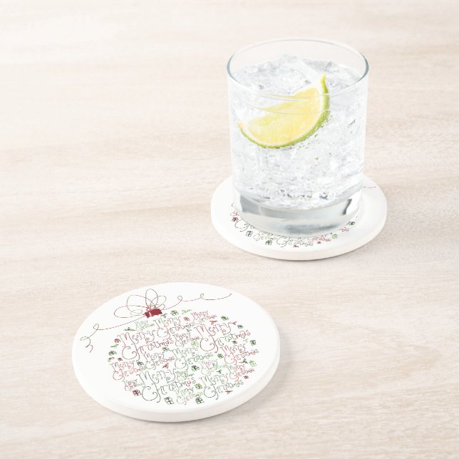 Dessous de verre d'ornement de Noël (Côté)