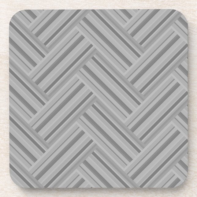 Dessous-de-verre Double blanc de Grey stripes (Devant)