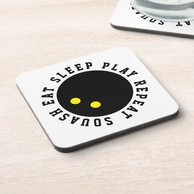 Dessous-de-verre Double jaune boule de squash boule drôle dessous d (Côté gauche)