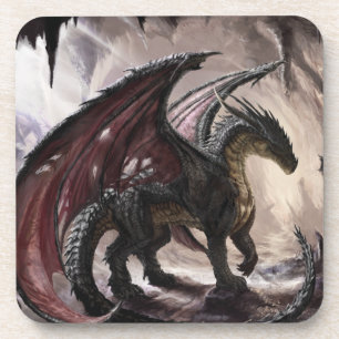 Dessous-de-verre Dragon Dans La Grotte