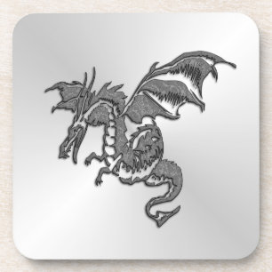 Dessous-de-verre Dragon d'argent