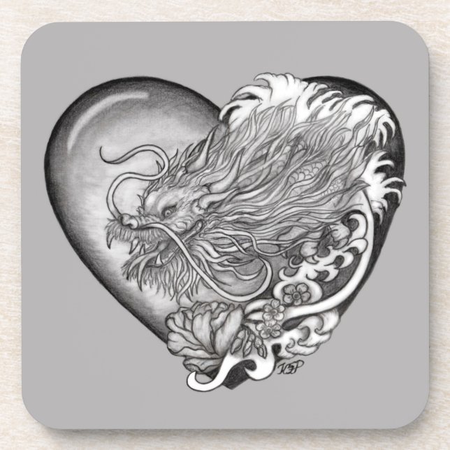 Dessous-de-verre Dragon Heart (Devant)