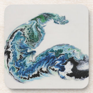 Dessous-de-verre “Dragon in the Waves – Abstract Ocean Energy Bever