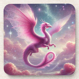 Dessous-de-verre Dragon rose