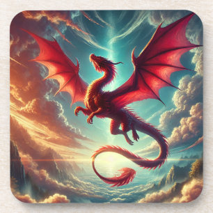 Dessous-de-verre Dragon rouge