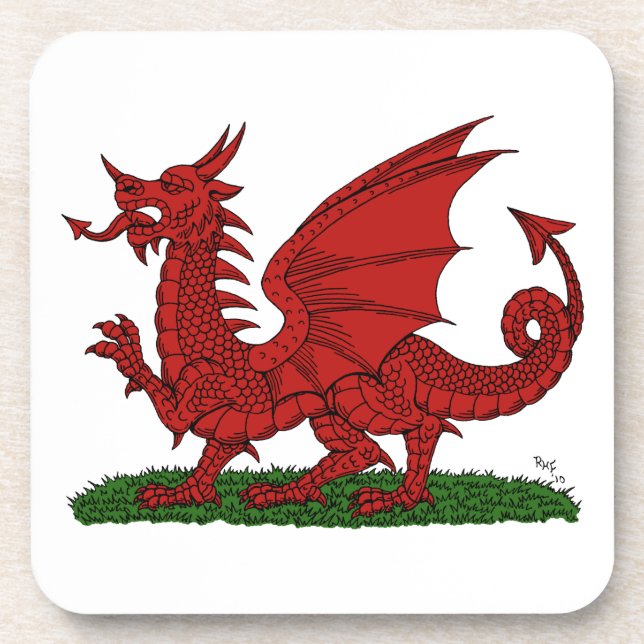 Dessous-de-verre Dragon rouge du Pays de Galles (Devant)
