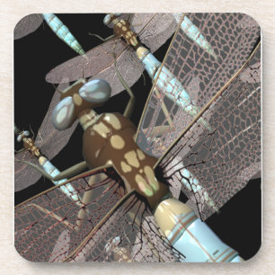 Dessous-de-verre Dragonfly Air Force sur Black