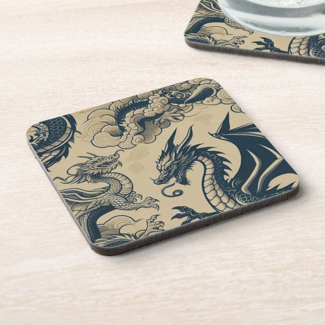 Dessous-de-verre Dragons Antiquités Fantastiques  (Côté gauche)