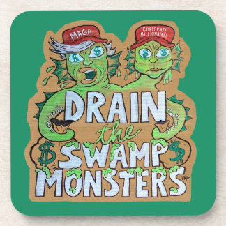 Dessous-de-verre Drain the Swamp Monsters Coaster Set