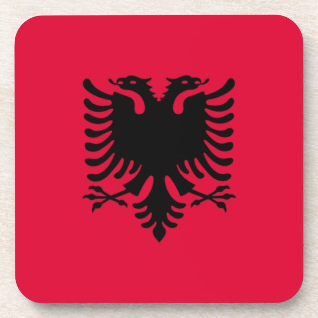 Dessous-de-verre Drapeau albanais (Devant)