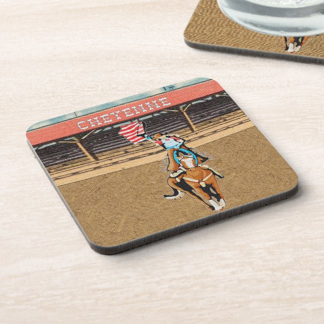 Dessous-de-verre Drapeau américain Cheyenne Rodeo 2 (Côté gauche)