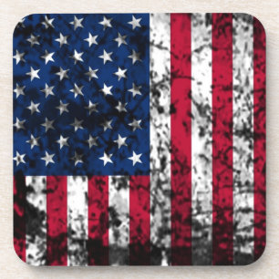 Dessous-de-verre Drapeau américain usé