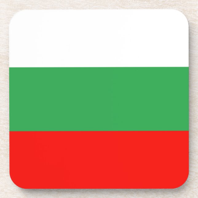 Dessous-de-verre Drapeau Bulgarie (Devant)