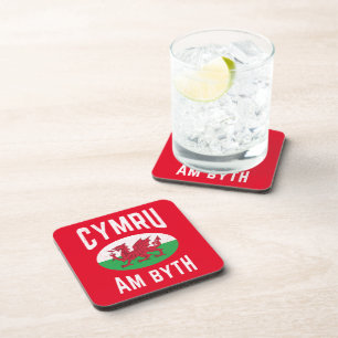 Dessous-de-verre Drapeau Cymru Am Byth Wales Fier Rugby Vintage gal